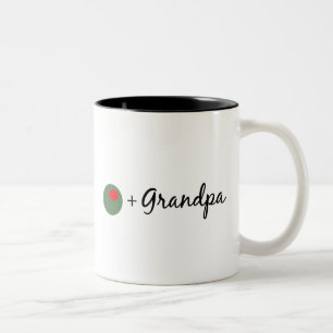 Taza Bicolor Abuelo verde oliva