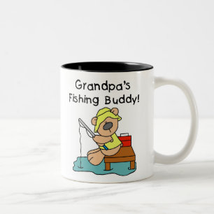 Taza Bicolor Abuelos del oso que pescan al compinche