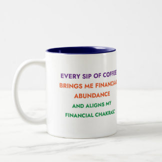 Taza Bicolor Abundancia financiera Chakras™ Mug