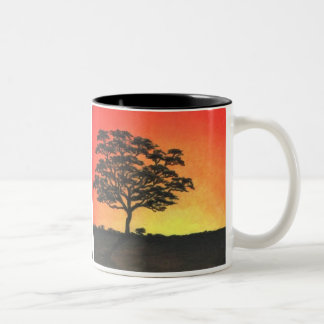 Taza Bicolor Acacia de la puesta del sol