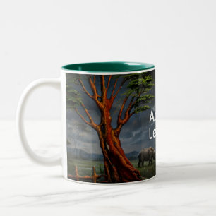 Taza Bicolor Acacia Legacy™ Storm Plains Arte de Museo Cerámi