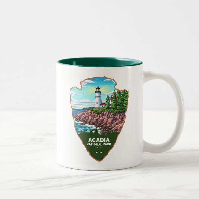 Taza Bicolor Acadia National Park Maine Arrowhead (Derecha)