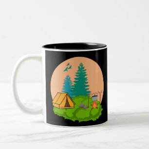 Taza Bicolor acampada