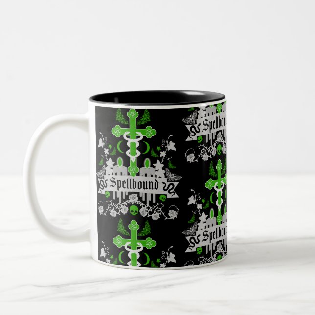 Taza Bicolor Accesorios de moda para postPunk gótico (Izquierda)