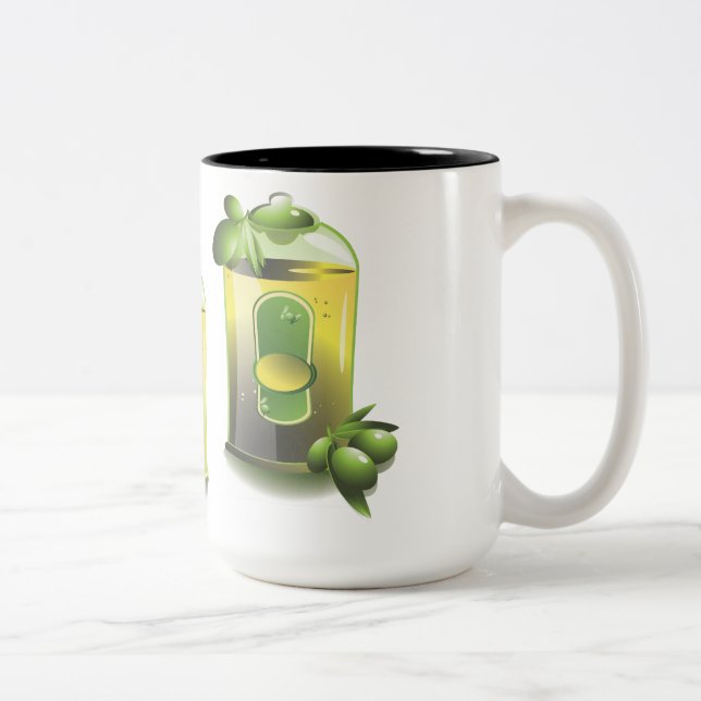 Taza Bicolor Aceite De Oliva EVOO Para Chefs (Derecha)