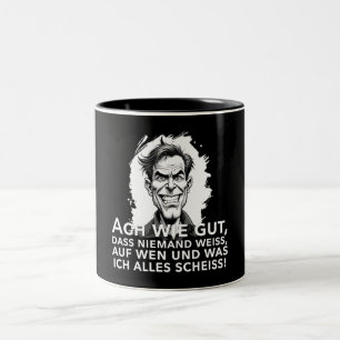 Taza Bicolor Ach wie gut, dass niemand weiß, worauf ich...