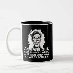 Taza Bicolor Ach wie gut, dass niemand weiß, worauf ich...
