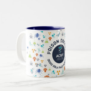 Taza Bicolor ACMT Médica venenoso azul de café de dos tones M
