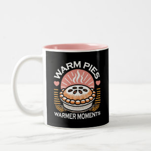 Taza Bicolor Acogedor Ilustracion de piano: Momentos más cálido