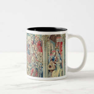 Taza Bicolor Acopio del botín, de la tapicería de David y de