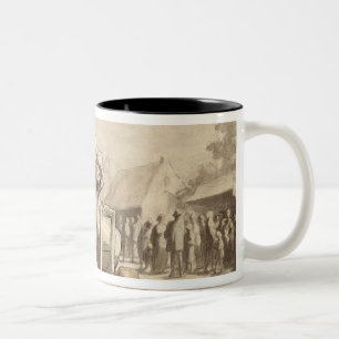 Taza Bicolor Acróbatas en el c.1865-69 justo