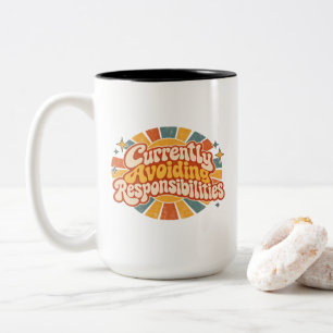 Taza Bicolor Actualmente Evitando Responsabilidades Divertido R