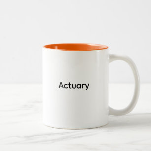 Taza Bicolor Actuario, matemáticas, finanzas, seguros, regalos