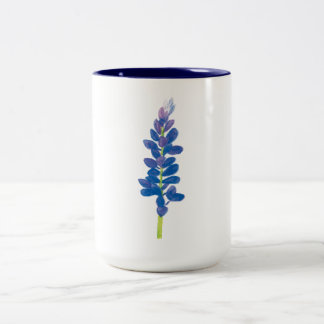 Taza Bicolor Acuarela de Lupino de Arroyo