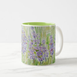 Taza Bicolor Acuarela del prado de la flor