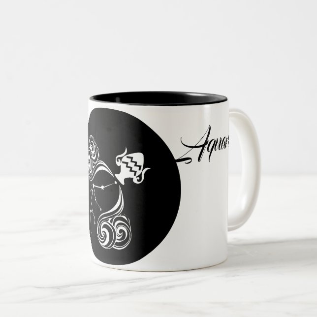 Taza Bicolor Acuario (Anverso derecho)