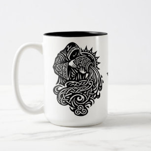 Taza Bicolor Acuario — El Aguador por BurnsInHell