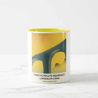 Taza Bicolor Acueducto de Pontycysyllte, Llangollen, Gales