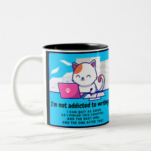 Taza Bicolor Adicto a la escritura: La cucaracha escritora
