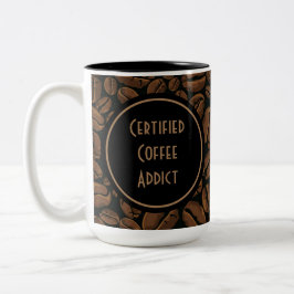 Taza Bicolor Adicto certificado al café