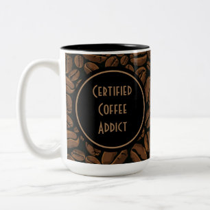 Taza Bicolor Adicto certificado al café