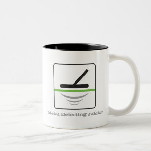 Taza Bicolor Adicto de detección metalizado