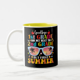 Taza Bicolor Adiós 1º grado Hola 2º grado pero primer verano