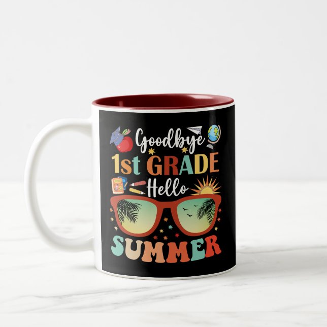 Taza Bicolor Adiós 1º grado Hola verano (Izquierda)