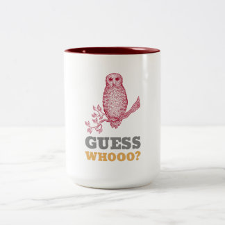 Taza Bicolor Adivina Whooo Owl Mug