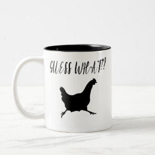 Taza Bicolor ¿Adivinan Qué? Caballo de pollo, amante del poll