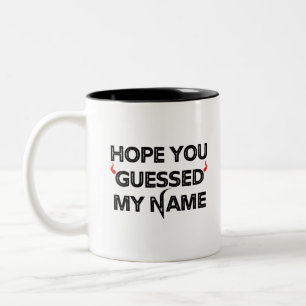 Taza Bicolor Adivinen el nombre del diablo