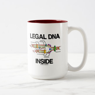 Taza Bicolor ADN legal interno (replicación del ADN)