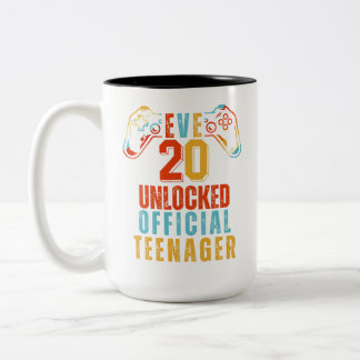 Taza Bicolor Adolescente Oficial 20 Nacimiento Nivel 20