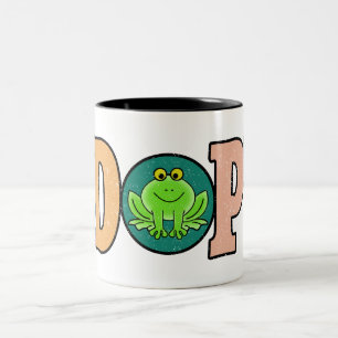 Taza Bicolor Adoptar ranas   Mejor regalo de rana lindo
