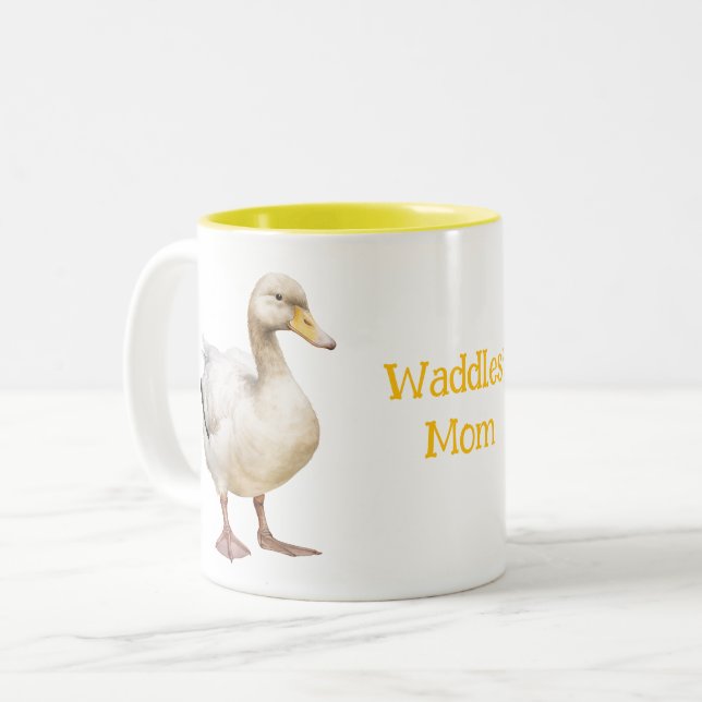 Taza Bicolor Adorable Duck  (Anverso izquierdo)
