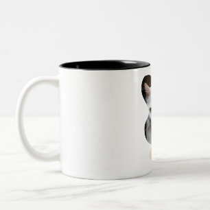 Taza Bicolor adorable gato mug