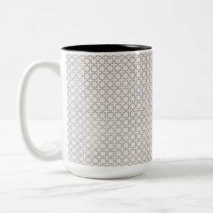Taza Bicolor Adorno elegante arabesco