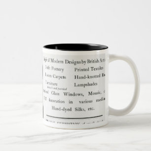 Taza Bicolor Adverisement para Omega Workshops Ltd