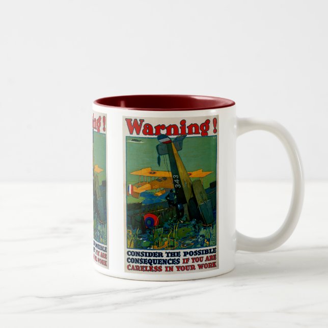 Taza Bicolor ¡Advertencia! (Derecha)