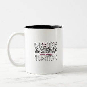 Taza Bicolor Advertencia puede empezar a hablar espontáneamente