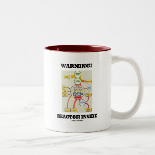 Taza Bicolor ¡Advertencia! Reactor en el interior (Reactor de e