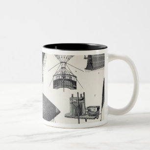 Taza Bicolor Aeronáutica - máquinas aéreas
