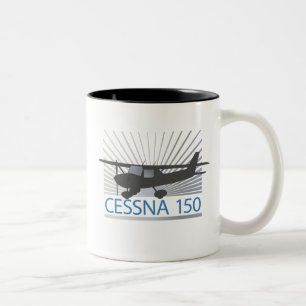 Taza Bicolor Aeroplano de Cessna 150