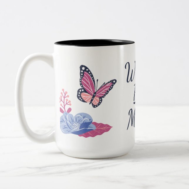 Taza Bicolor aesthetic mug  (Izquierda)