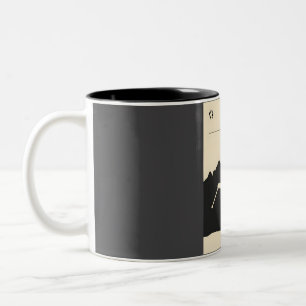 Taza Bicolor Afiche de viaje del profesional de esquí de Whistl