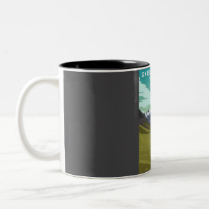Taza Bicolor Afiche de viajes del Parque Nacional Ártico