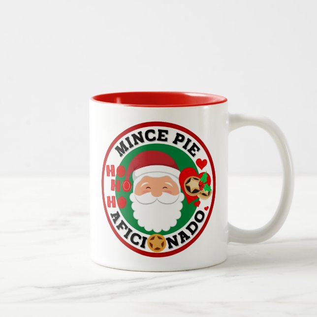 Taza Bicolor Aficionado de Mince Pie - ¿Adivinan Quién? (Derecha)