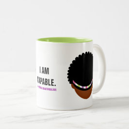 Taza Bicolor Afirmación de #Proud2BNaturalMe