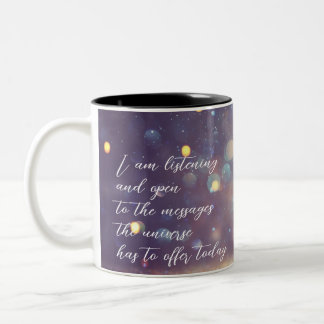 Taza Bicolor Afirmación Positiva Sleek Green/Gold