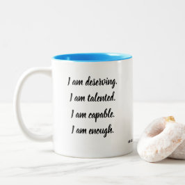Taza Bicolor Afirmación Soy